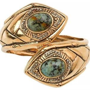 Dreams With Me Hinged Bracelet Turquoise
